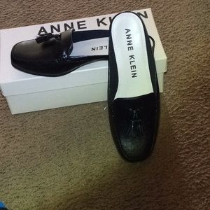 Cute black flat mules